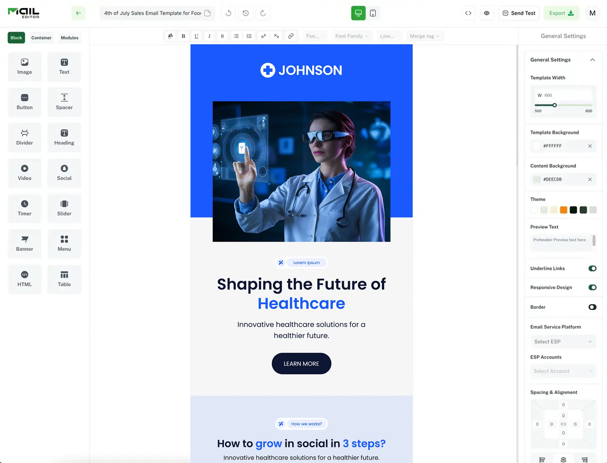 Edit Medical Services Emails Faster
