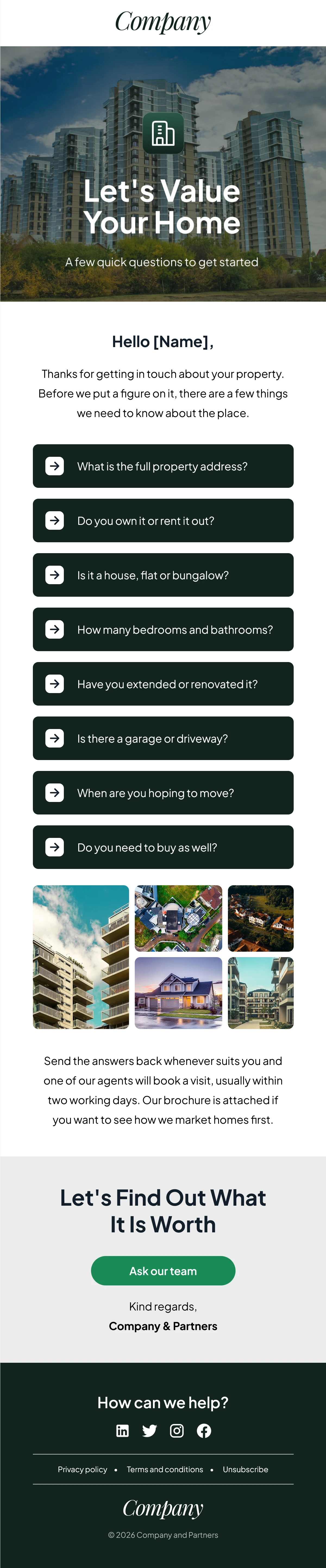 Real Estate Email Template